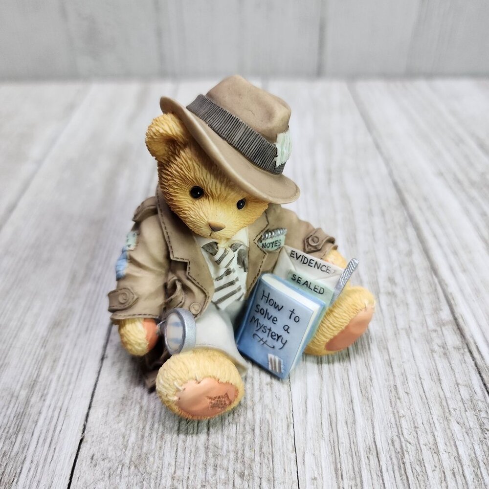 Vintage Enesco Cherished Teddies Humphrey The Bear Facts, Ma'am 1998 #352977